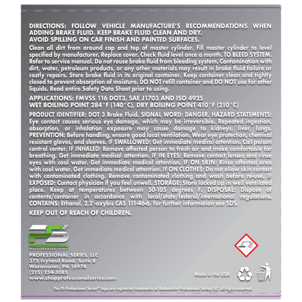 DOT3 Brake Fluid 64 oz. - Image 2