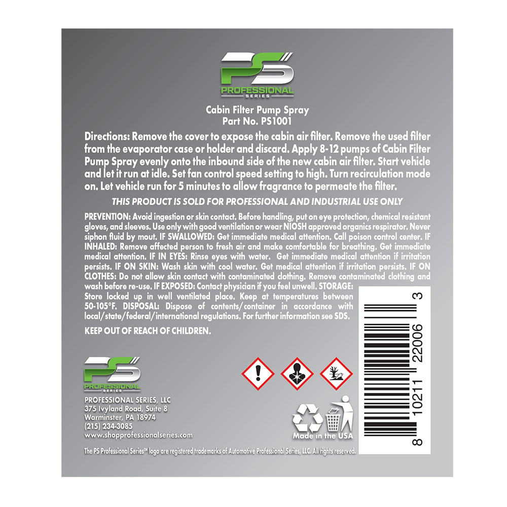 Cabin Filter Spray Pump - Image 2
