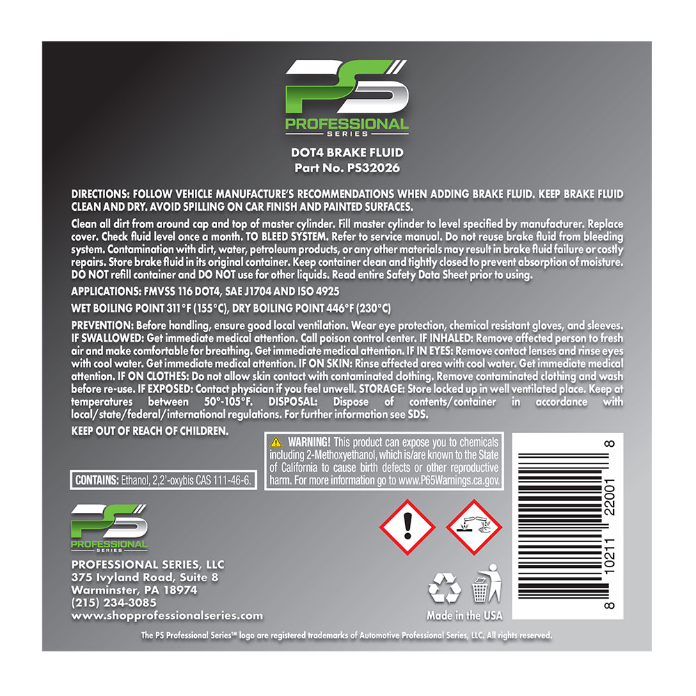DOT4 Brake Fluid 64 oz. - Image 2