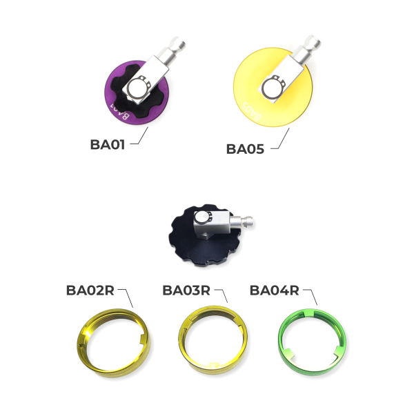 Brake Adapter Kit 5 Adapters Domestic Ring Style - Image 2